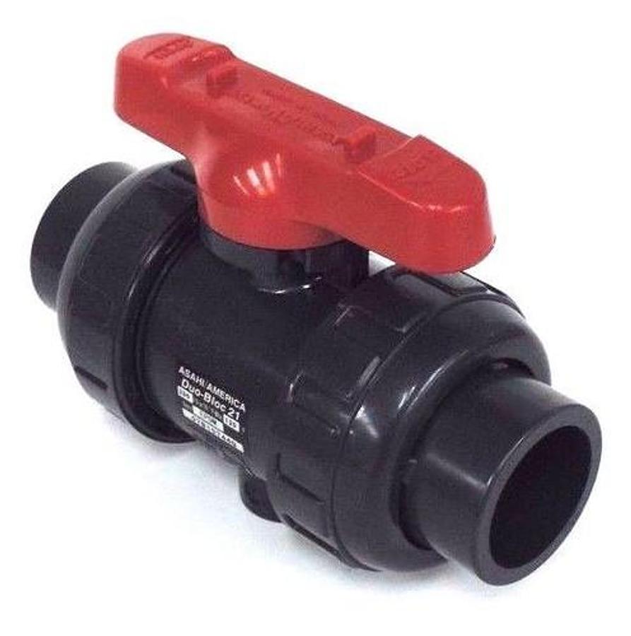 Used NIB ASAHI 1609010 BALL VALVE 1" PVC EPDM DUO BLOC 21 1609-010
