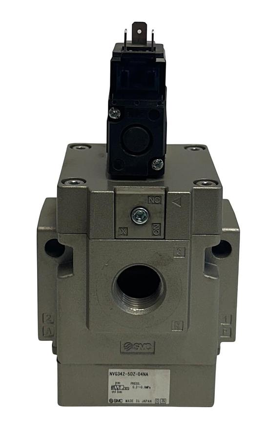 Used SMC NVG342-5DZ-04NA / NVG3425DZ04NA SOLENOID VALVE 24VDC COIL VG/VGA USNP