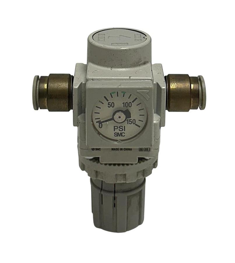 Used SMC AR20-N02E-Z-B / AR20N02EZB PNEUMATIC PRESSURE REGULATOR 0-150PSI USNP
