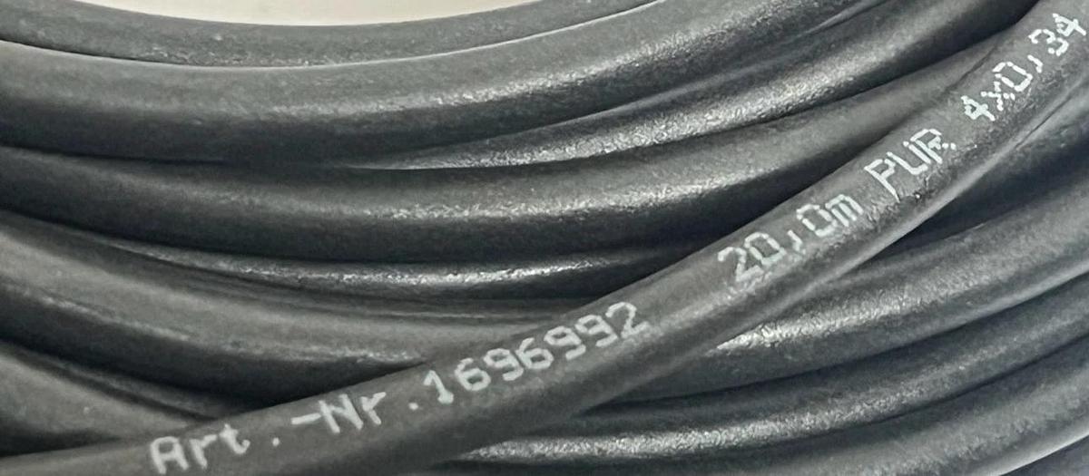 Phoenix Contact 1696992 M12 Female Right Angle Sensor Cable 20m 4-Pin 3-LED NEW