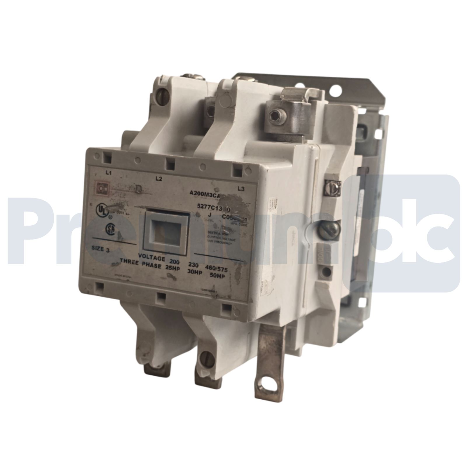 Used CUTLER-HAMMER A200M3CAC - A200 NEMA SIZE 3 MOTOR STARTER  110/120V COIL 90A USPI