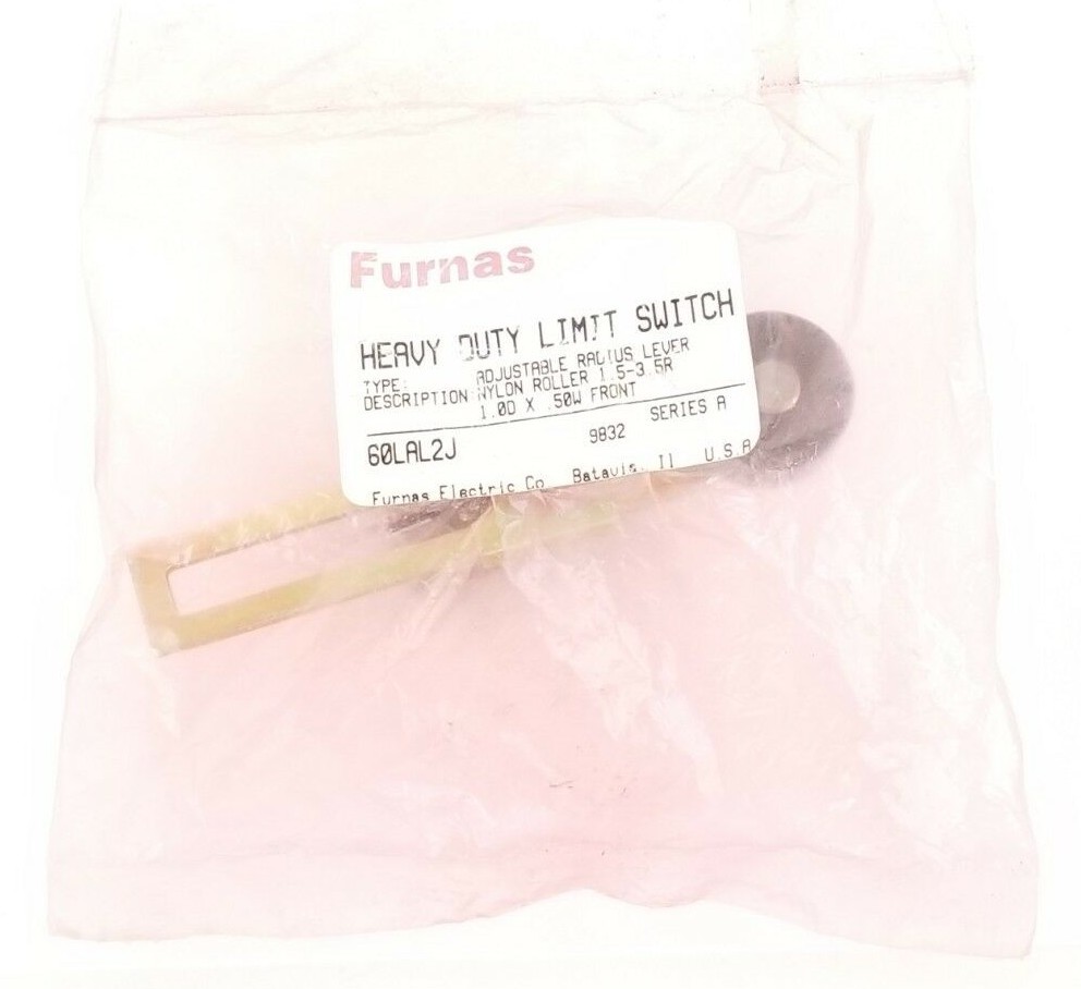 NEW FURNAS 60LAL2J ADJ. RADIUS LEVER NYLON ROLLER 1.5-3.5R, SER. A