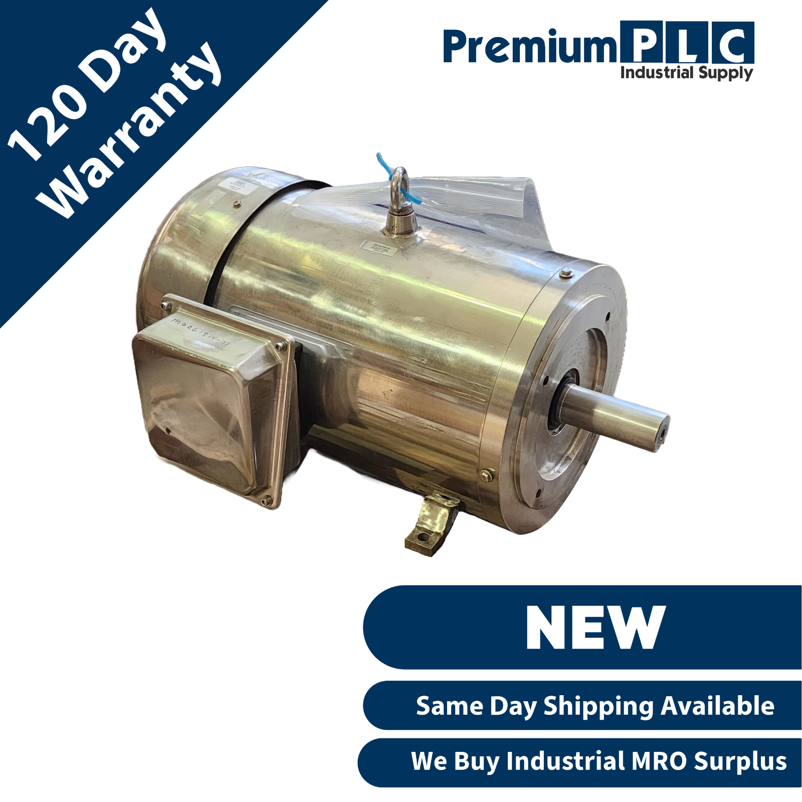 Used NEW STERLCO STERLING ELEC XH0254PHA-1 SS MOTOR 25HP 1800 3/60/230/460 284TC TEFC