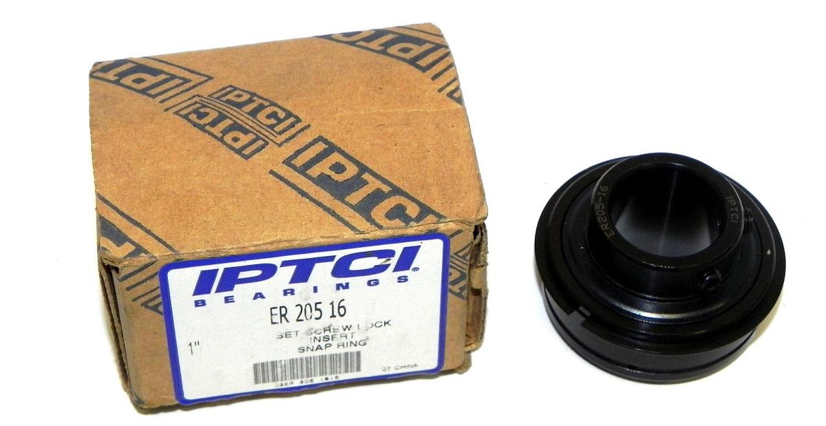 Used NEW IPTCI ER 205 16 SET SCREW LOCK INSERT SNAP RING ER20516