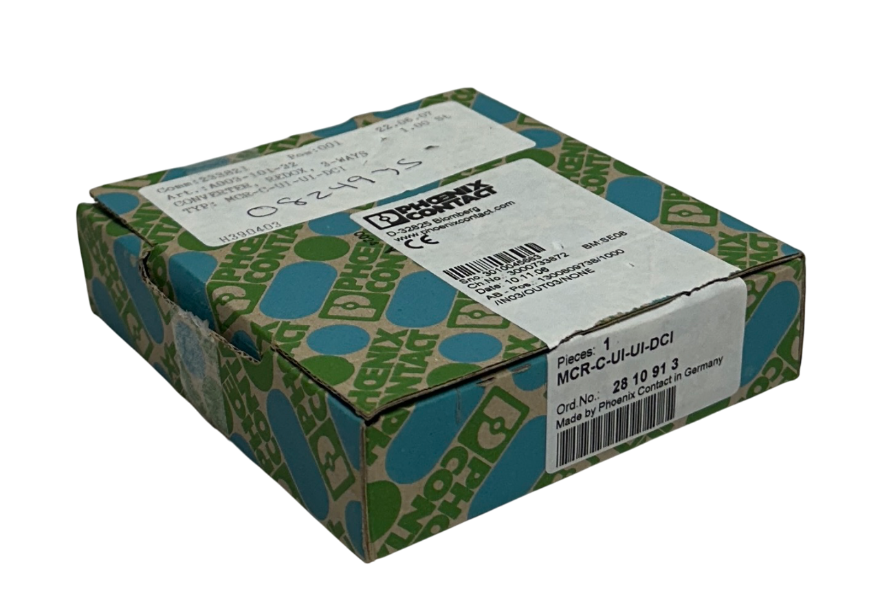 Used PHOENIX CONTACT MCR-C-UI-UI-DCI / 2810913 SIGNAL CONDITIONER 3-WAY 60mA NSMP