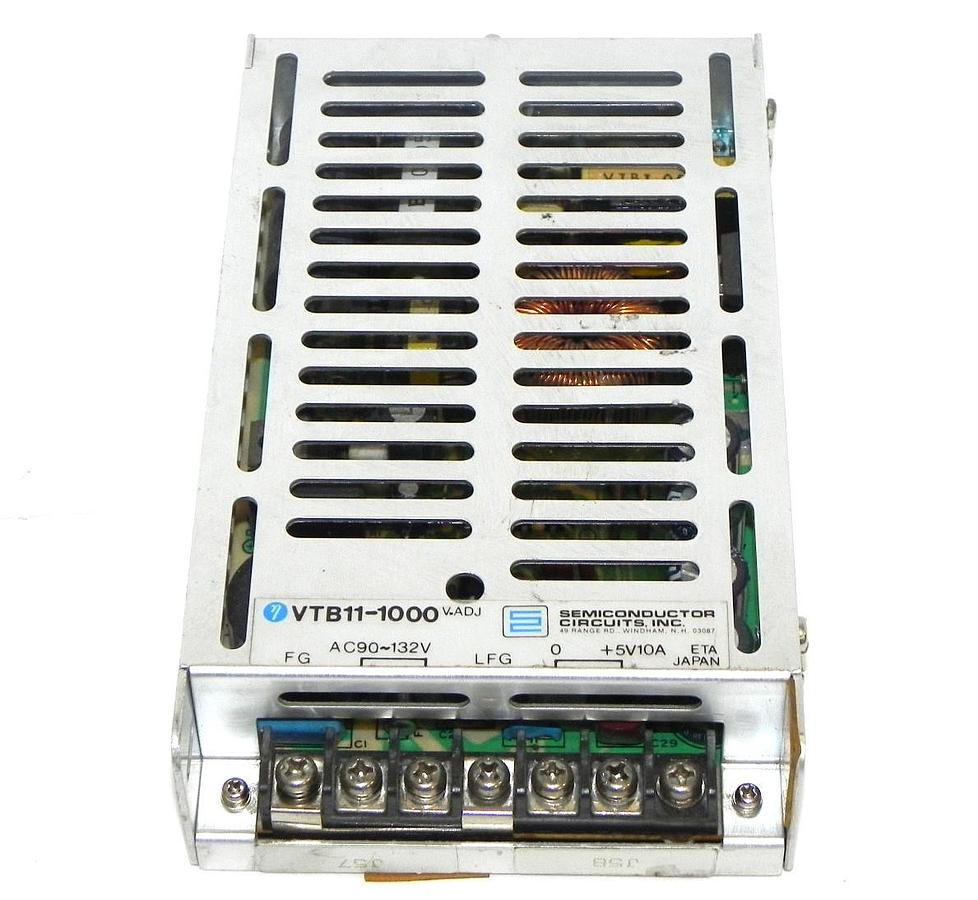 Used SEMICONDUCTOR CIRCUITS VTB11-1000 POWER SUPPLY VTB111000