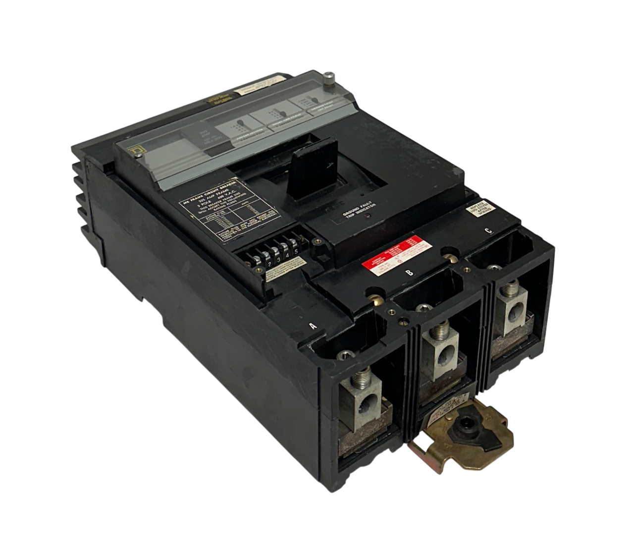 Used SQUARE D ME236G ME FRAME CIRCUIT BREAKER 225A FRAME 600VAC ME2-200 PLUG USNP