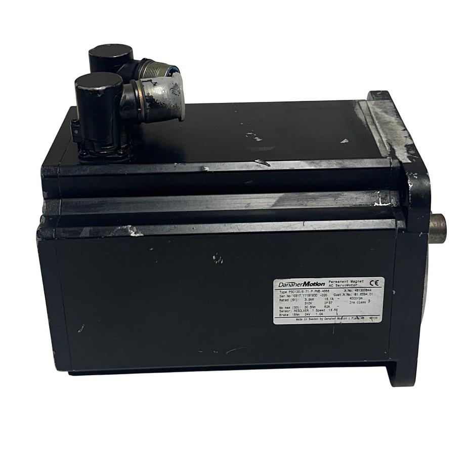 Used DANAHER PSC135/6-71-P-PMB-4688 / 481300844 AC SERVO MOTOR 81.6594.01 3.2kW USNP