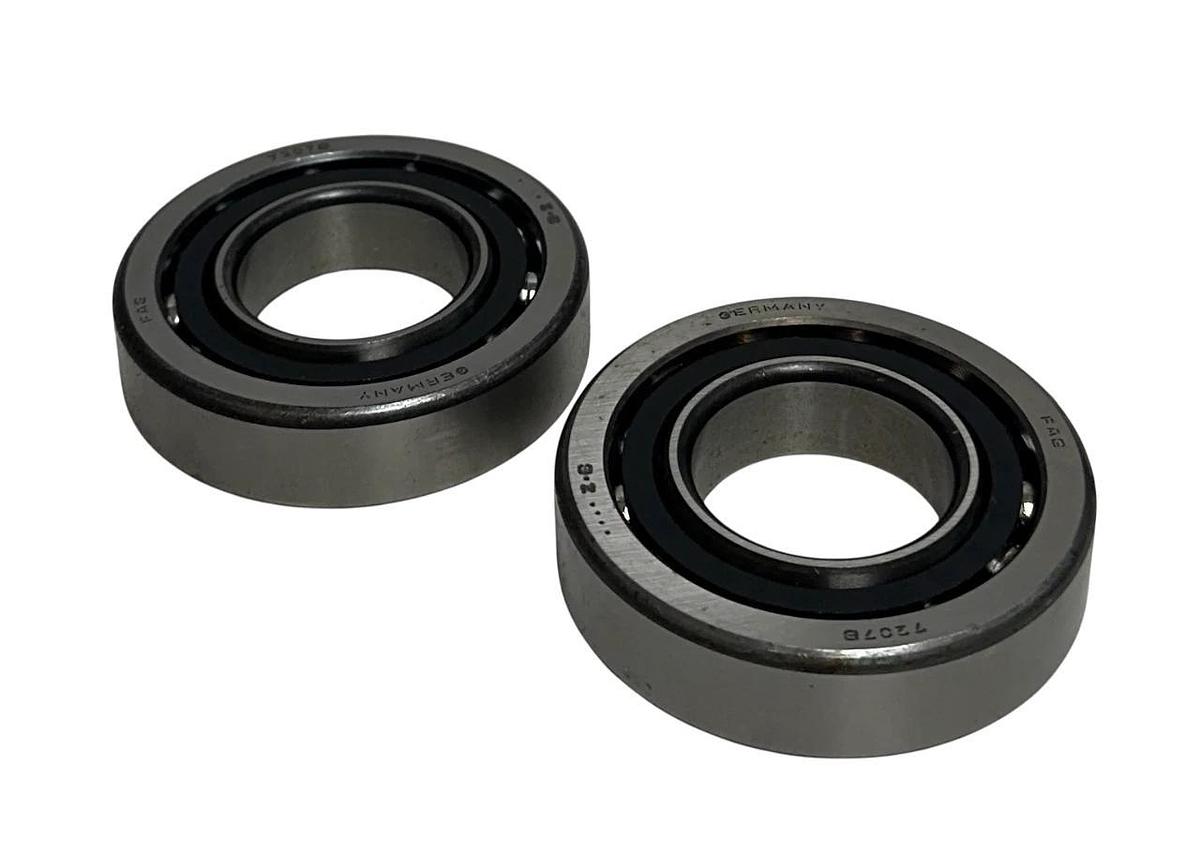 2 FAG 7207B OEM CONTACT PRECISION ANGULAR BEARINGS SINGLE-ROW 35x72x17mm NSNP