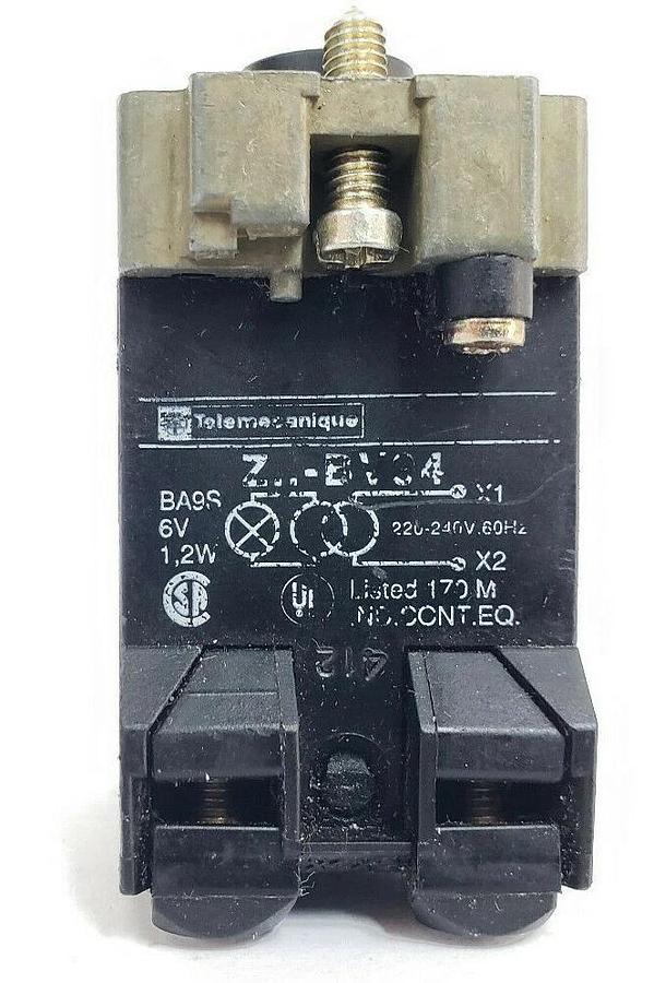 Used TELEMECANIQUE ZB2BV94 PILOT LIGHT HEAD 25310, 6V 1.2W