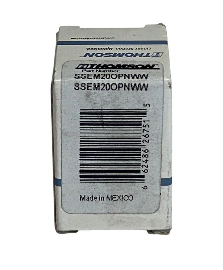 Used THOMSON SSEM20OPNWW LINEAR BALL BUSHING BEARING 20mm BORE SELF-ALIGNING NSMP