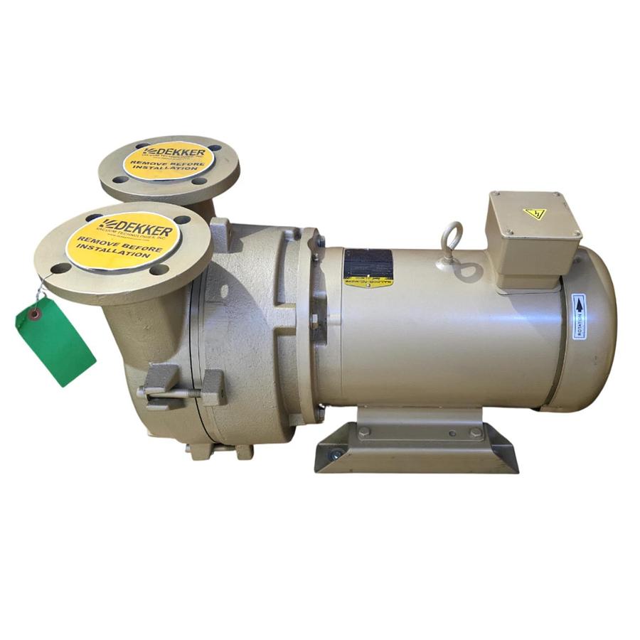 DEKKER DV0150D-MA3-SGL LIQUID RING VACUUM PUMP 10HP, 150cfm, 230/460V, 1" IN/OUT