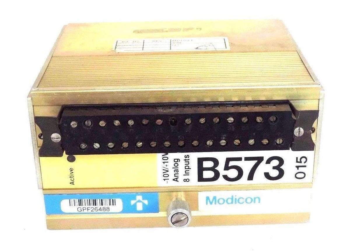 Used GOULD MODICON AS-B573-010 ANALOG MODULE 0-10V, 8 INPUTS, ASB573010
