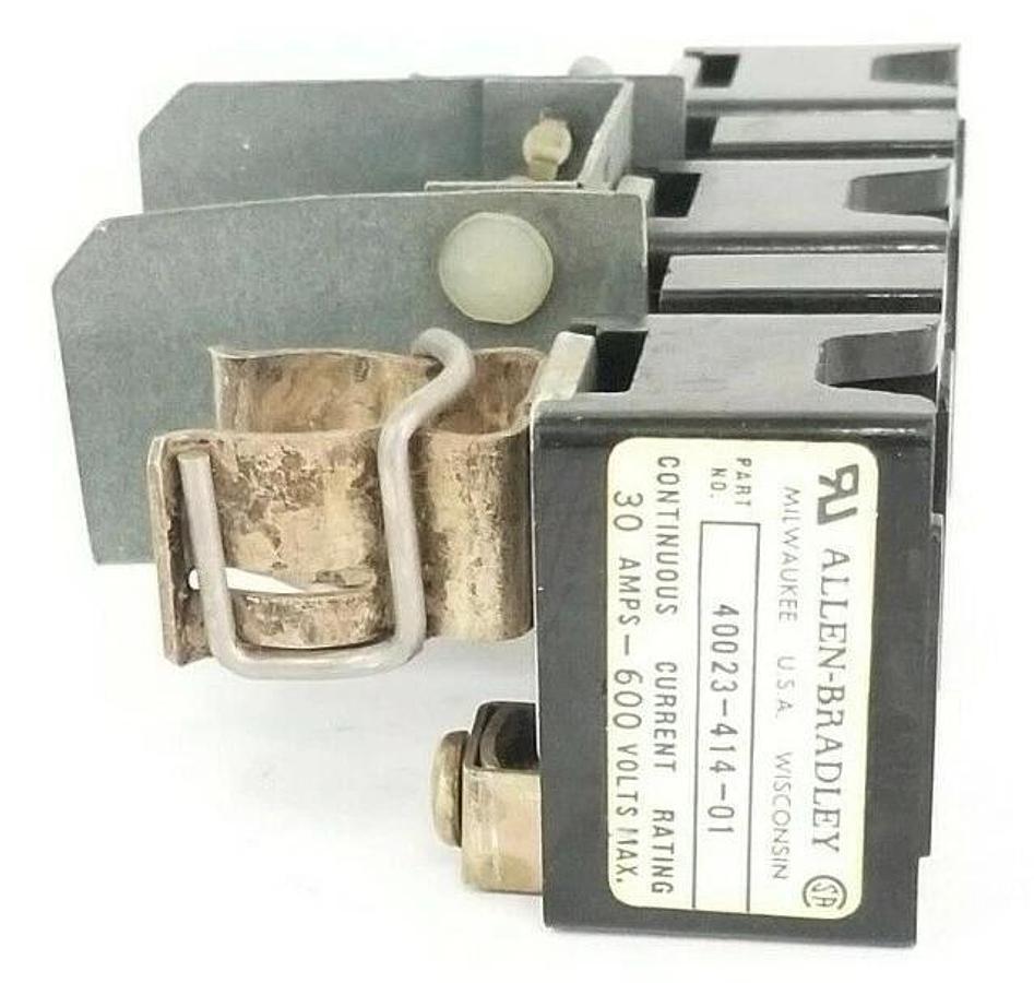 Used ALLEN BRADLEY 1494F-C633 FUSE BLOCK SER. B P/N: 40023-414-01, 30A, 600V