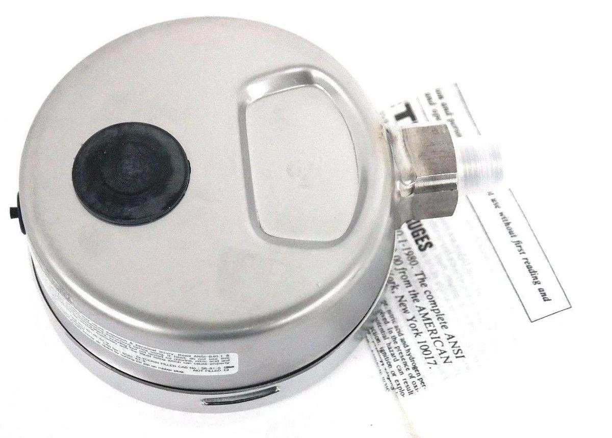 Used NIB AMETEK SPEC. NO. 356189LG GAUGE FIG. NO. C656LG, CONN. 1/4 LM, SIZE: 100MM