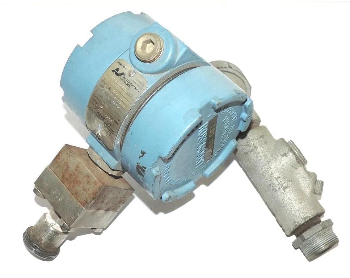 Used ROSEMOUNT I144G0120A22 CONTROL TRANSMITTER W/ CROUSE-HINDS LBY235 CONDUIT ELBOW