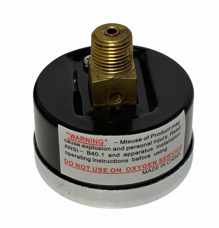(4) NIB PIC 102D-158E PRESSURE GAUGES 1-1/2'' DRY 1/8NPT BRASS BACK 0-100 PSI