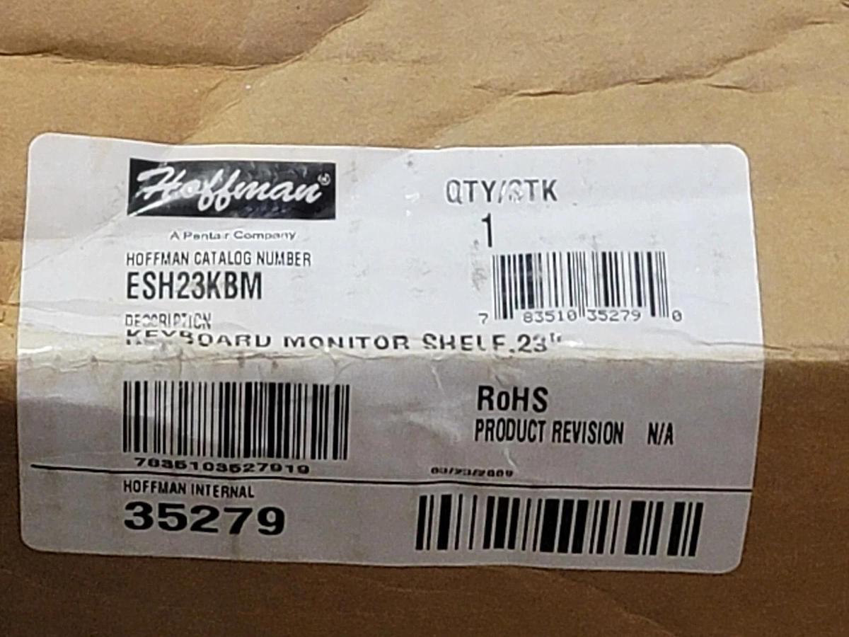 NEW HOFFMAN ESH23KBM KEYBOARD MONITOR SHELF 23'' 35279