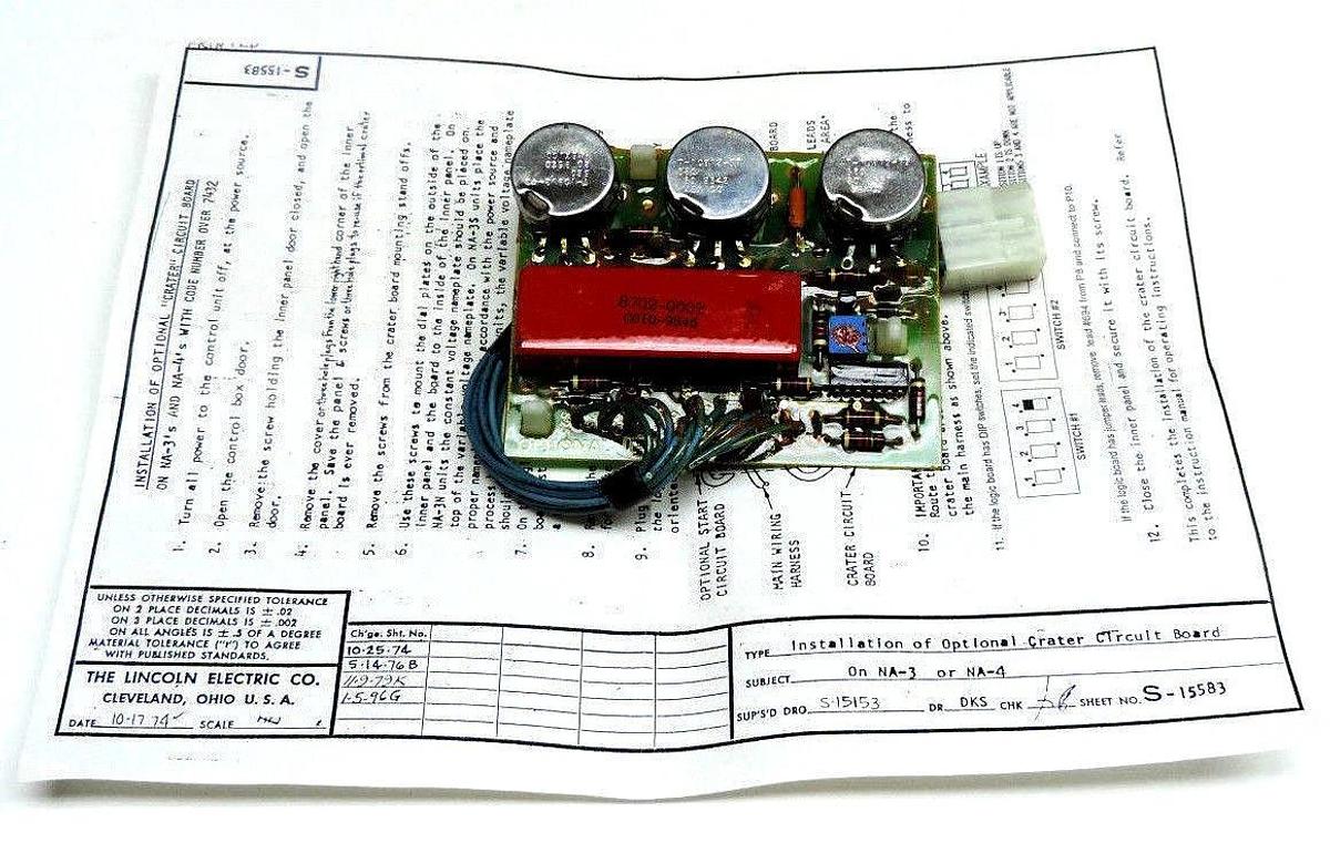 NIB LINCOLN ELECTRIC L-5222 PC BOARD L5222