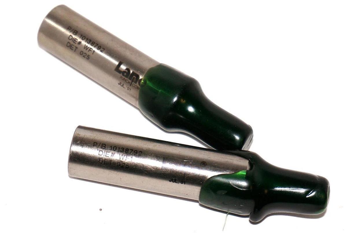 LOT OF 2 NEW LANE PUNCH CO. P/B 10138792 DIE # WF1 DET-025 PUNCHES