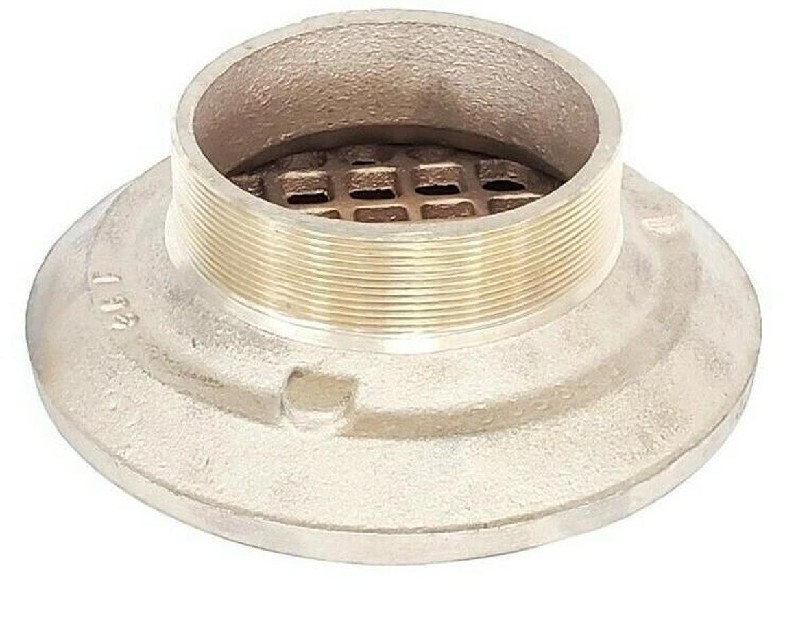 NEW JOSAM 6F-2 STR NIKALOY STRAINER SATIN FINISH BRASS COVER 6-3/8" DIA. 36F 6F2