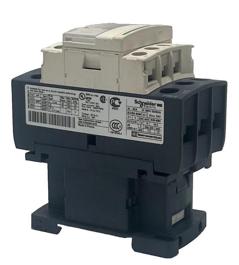 LOT OF 2 Schneider Electric LC1D32G7 32A 3‑Pole (3NO) IEC Contactor 120VAC NSNP