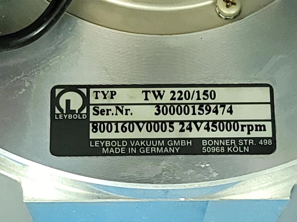 Used LEYBOLD 800160V0005 TURBOVAC VACUUM PUMP TW 220/150 S