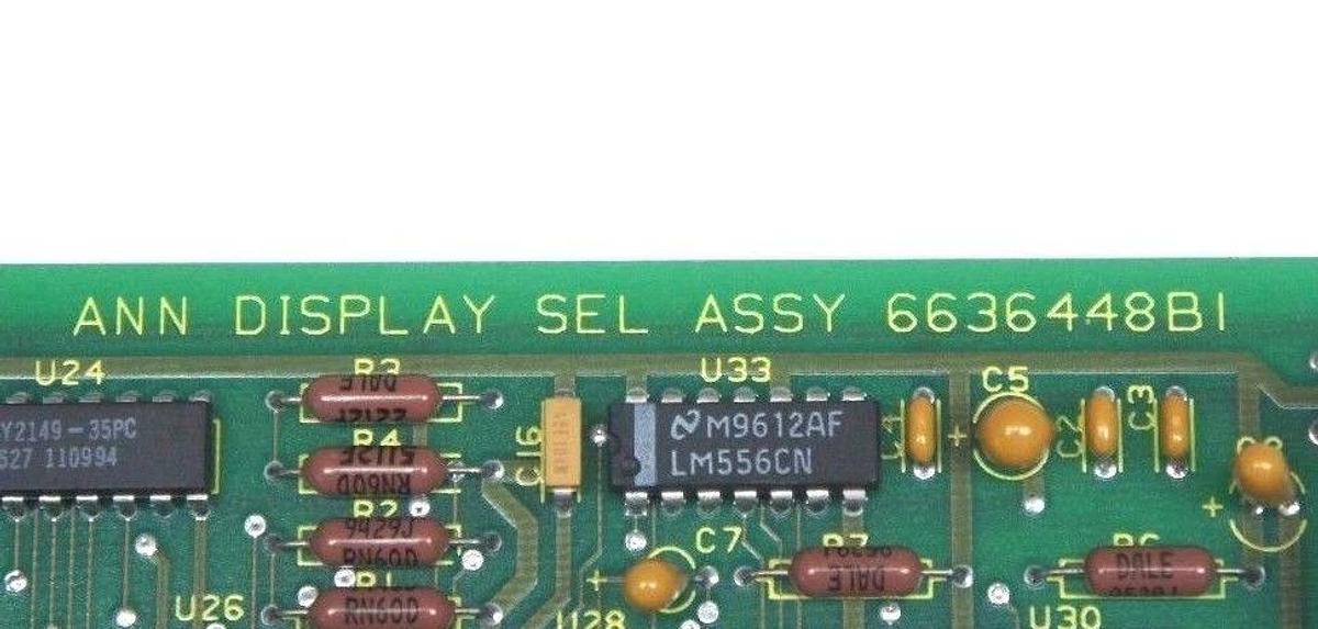 Used NIB BAILEY 6636448B1 ANN DISPLAY SEL BOARD, 660-MISC-9621, 6636447B1, R315969