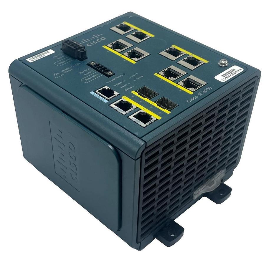 Used CISCO IE-3000-8TC 8-Port 10/100 Indust. Ethernet Switch Managed DIN Rail Mount