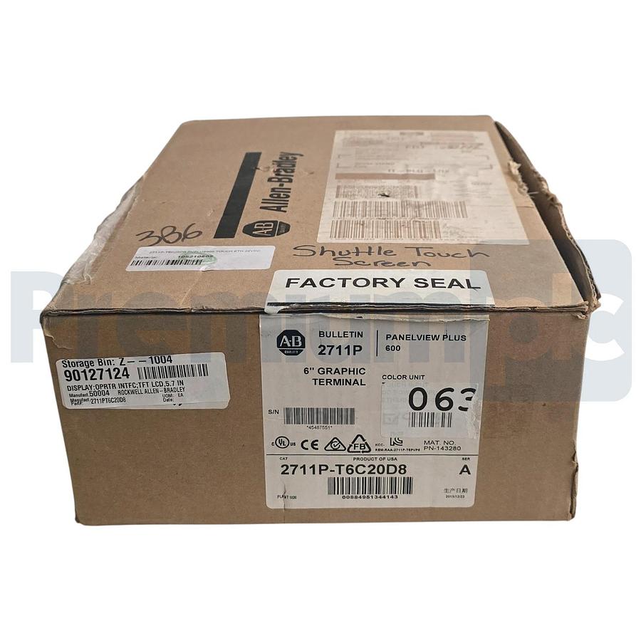 Allen Bradley 2711P-T6C20D8 /A PanelView Plus 6 600 Terminal Touch Screen NSMP 884951344143