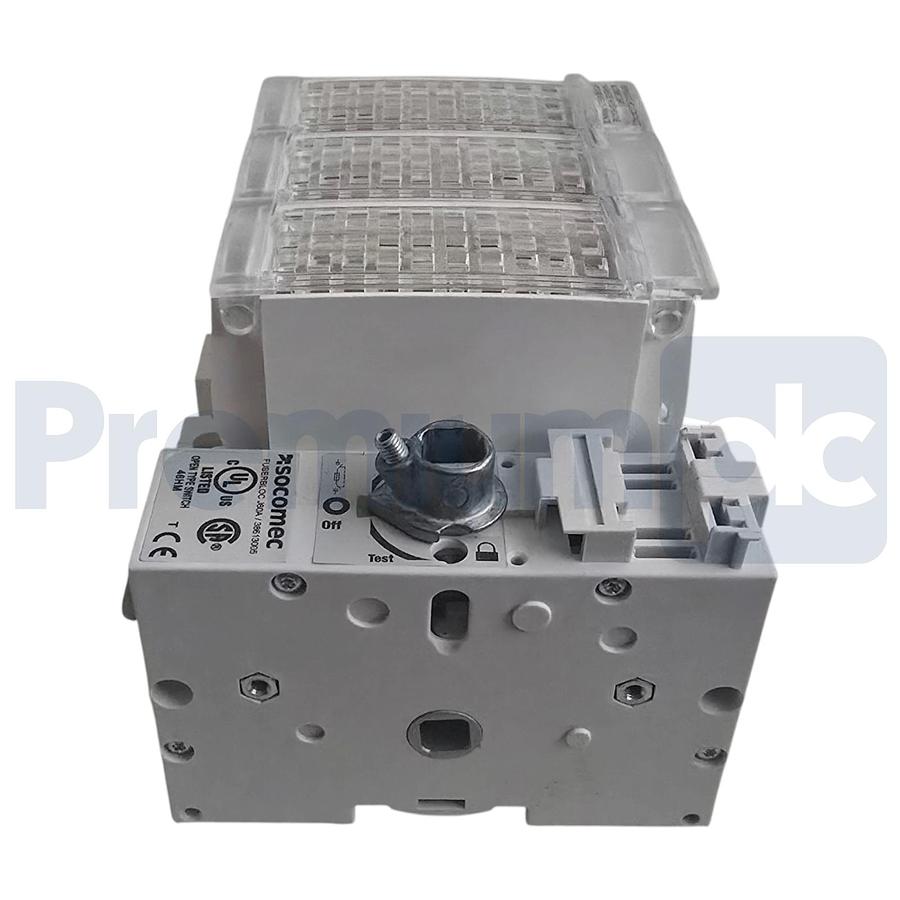 Used Socomec 38613005 Fuserbloc TS J 3X60A Switch w/ 37297540 NFPA79 Handle Kit NEW