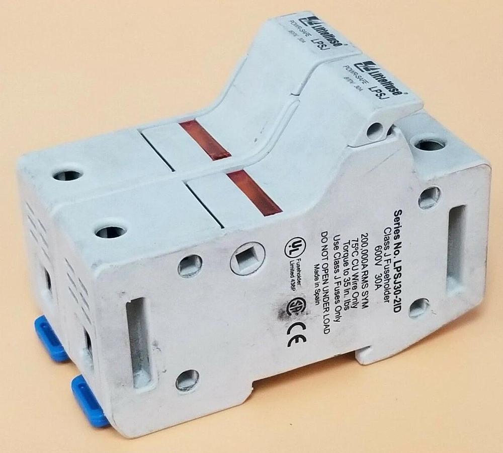 Used LITTELFUSE LPSJ30-2ID POWR-SAFE FUSE HOLDER LPSJ 600V 30A LPSJ302ID