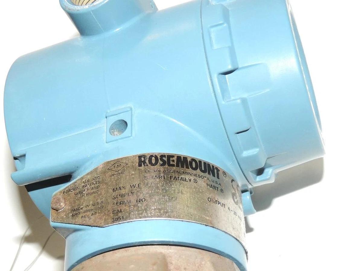 Used ROSEMOUNT 3051 CD2A23A1AB4E5M5 SMART TRANSMITTER W/ 03031-0193-0103 LCD METER
