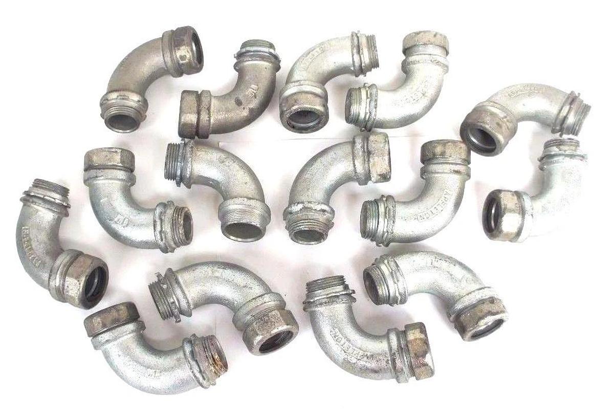 Used LOT OF 15 APPLETON 1" LIQUID TIGHT CONDUIT ELBOWS