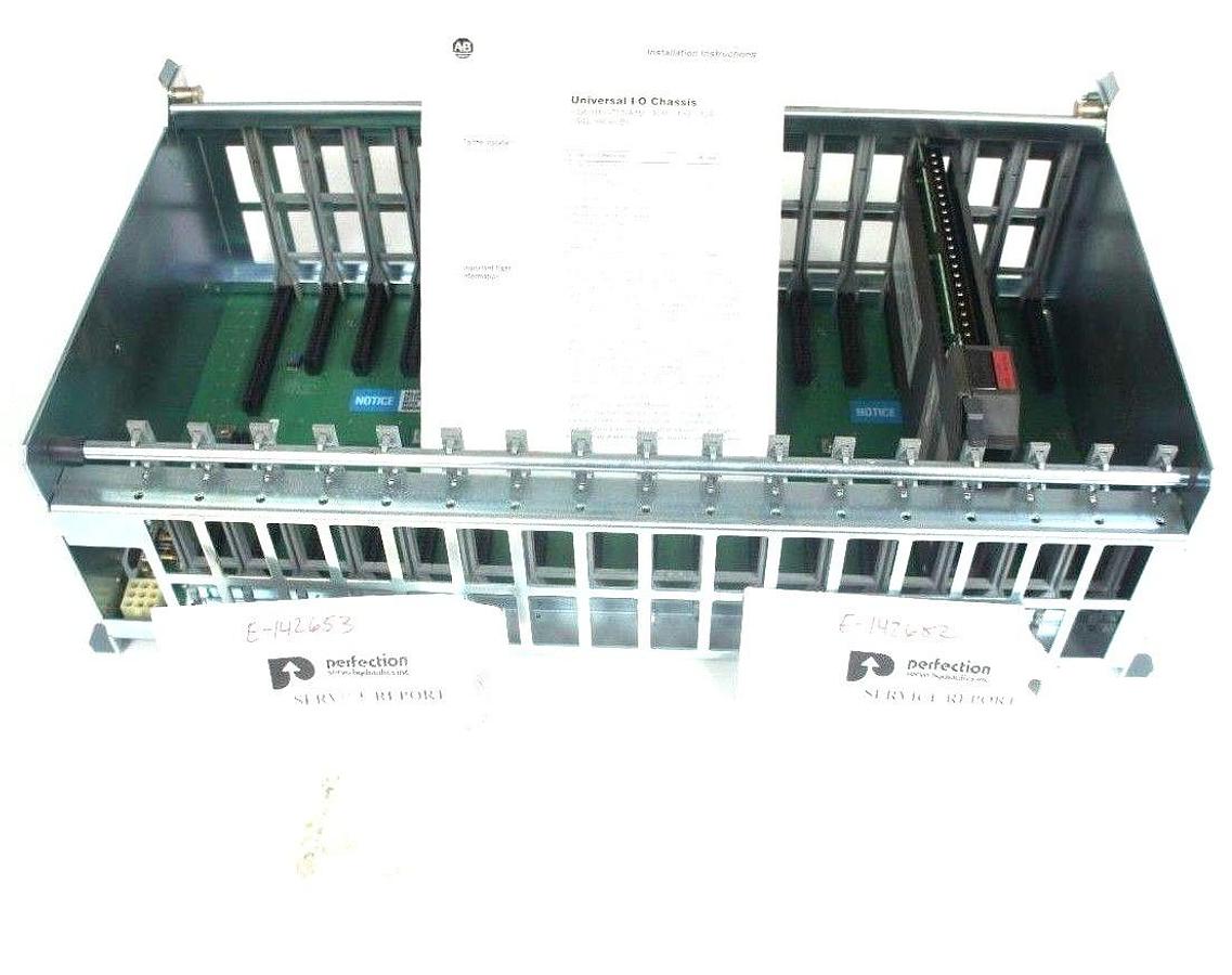 Refurbished REPAIRED ALLEN BRADLEY 1771-A4B 16 SLOT I/O CHASSIS W/ 1771-IAD MODULE 1771A4B