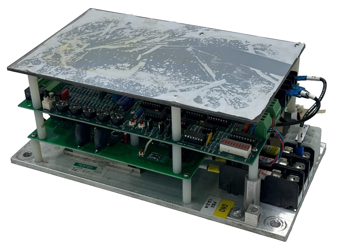 Used SAF DRIVES FS2-12-2/4 Motor Drive | 240/480VAC 1-Phase | 12A Output 0-340VDC