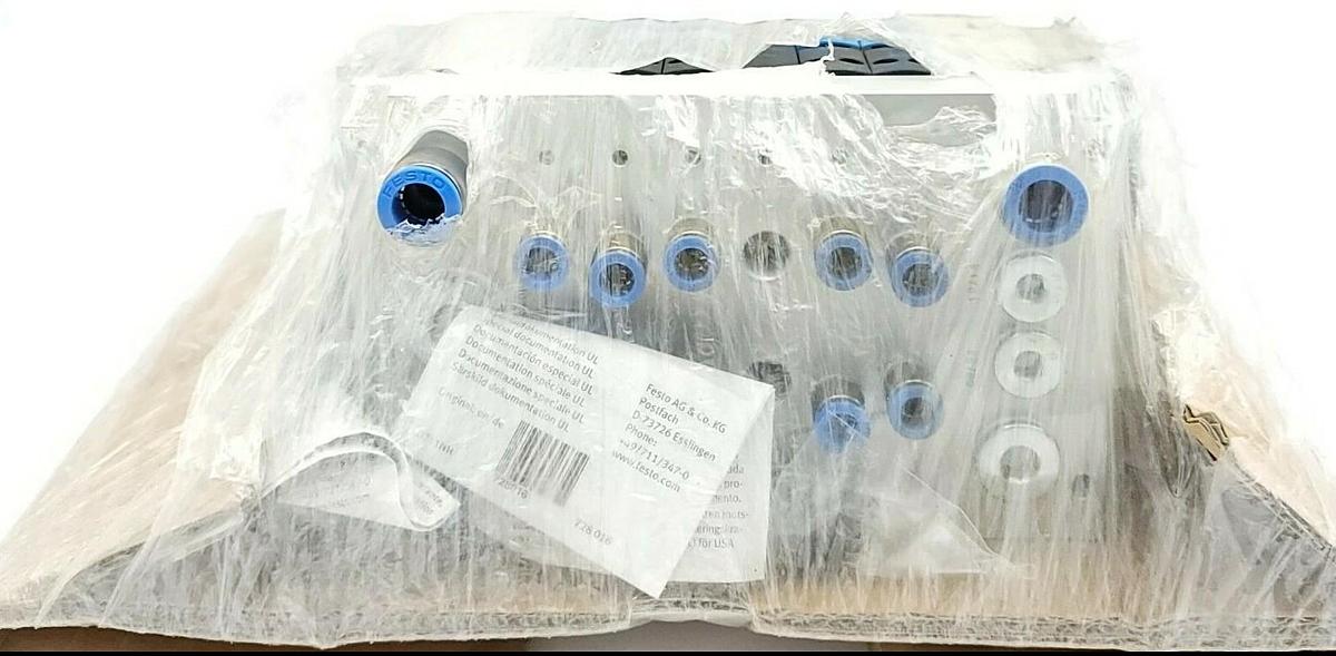 Used NEW FESTO CPV18-VI 10P-18-6B-FB-R-J-MJJTCC+PA VALVE TERMINAL MAT. NR. 18220