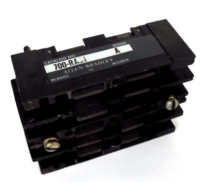 Used ALLEN BRADLEY 700-RA01 FRONT DECK RELAY SER. A ASSEMBLY 700RA01