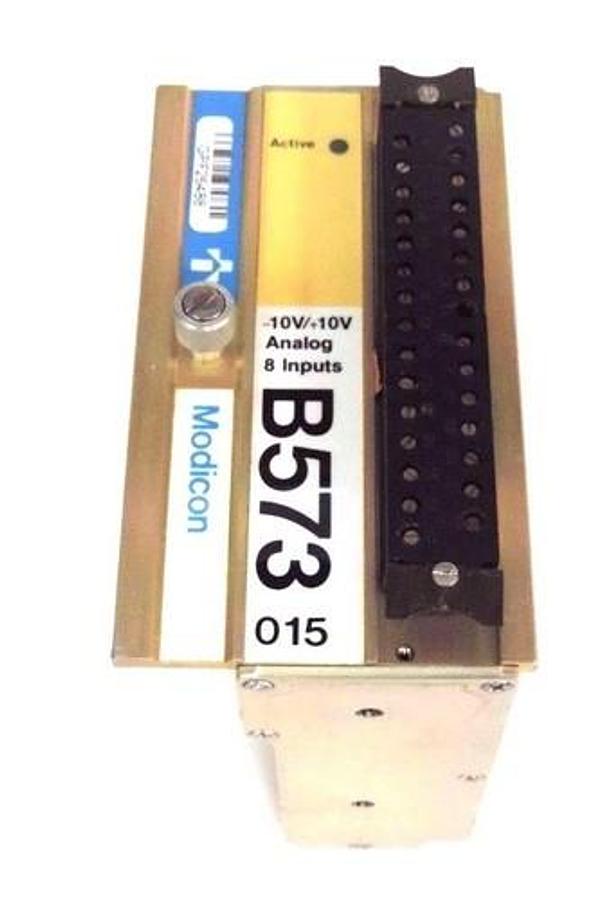 Used GOULD MODICON AS-B573-010 ANALOG MODULE 0-10V, 8 INPUTS, ASB573010