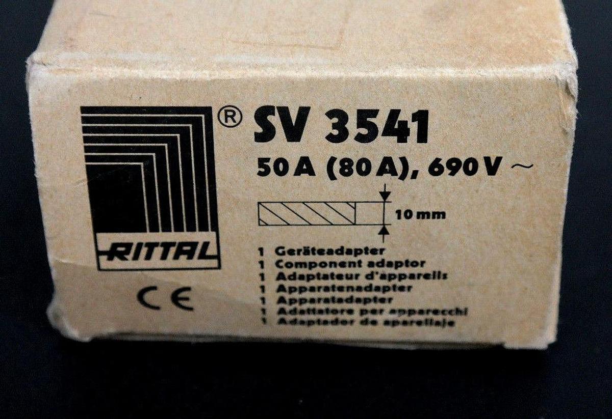 Used NIB RITTAL SV 3541 COMPONENT ADAPTER 50A (80A), 690V, SV3541