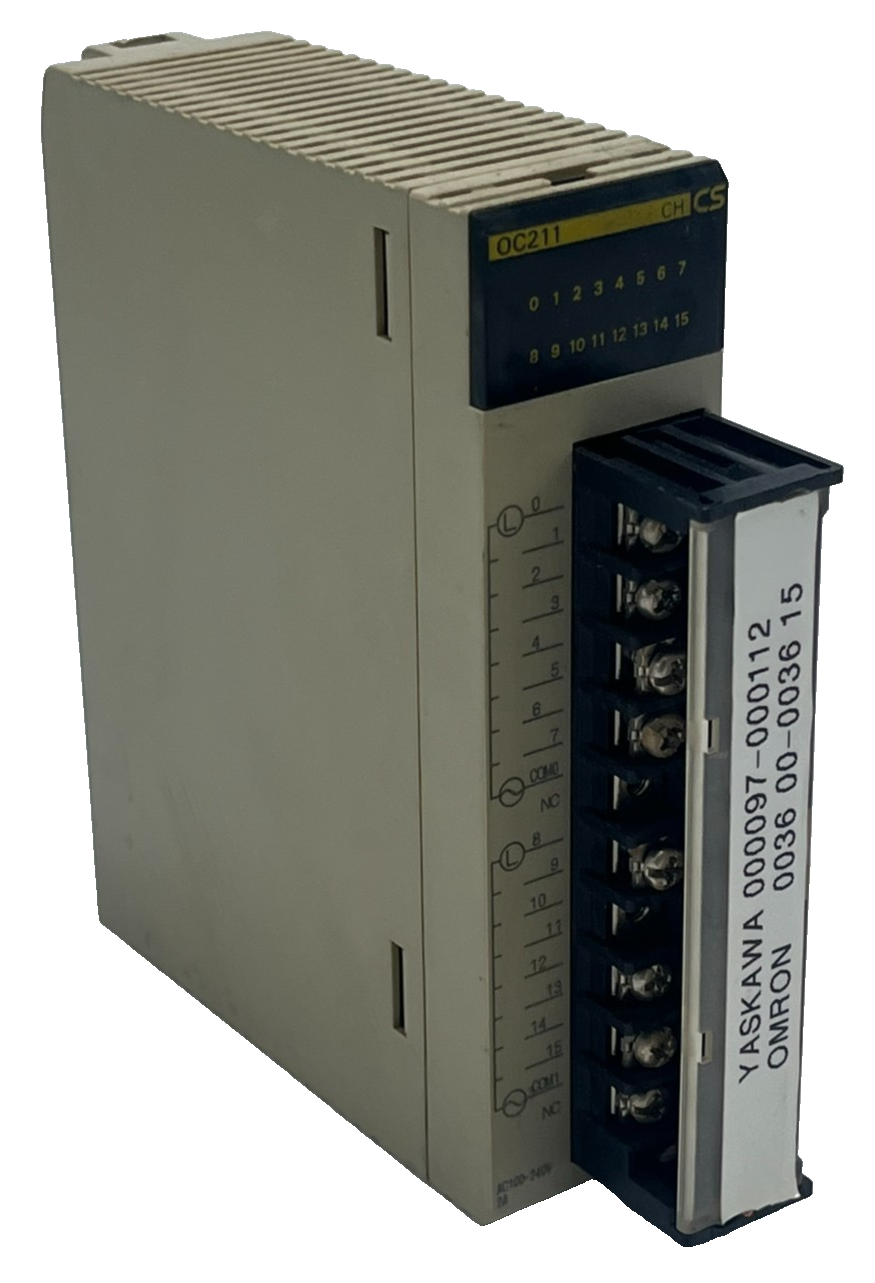Used Omron CS1W-OC211 Sysmac CS1 Series Relay Output Unit - 16 Point - 250VAC/24VDC