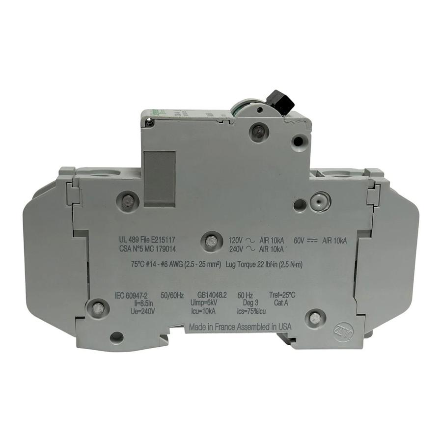 Schneider Electric Multi 9 C60 4A 1 Pole Circuit Breaker 60105 240VAC 60VDC New