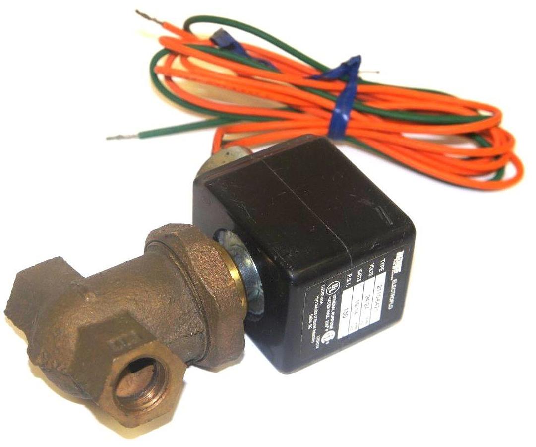 Used HAYS 2110-6421 SOLENOID VALVE, 24 V, 19/14 WATT, 150 PSI, 50/60 HZ, 21106421