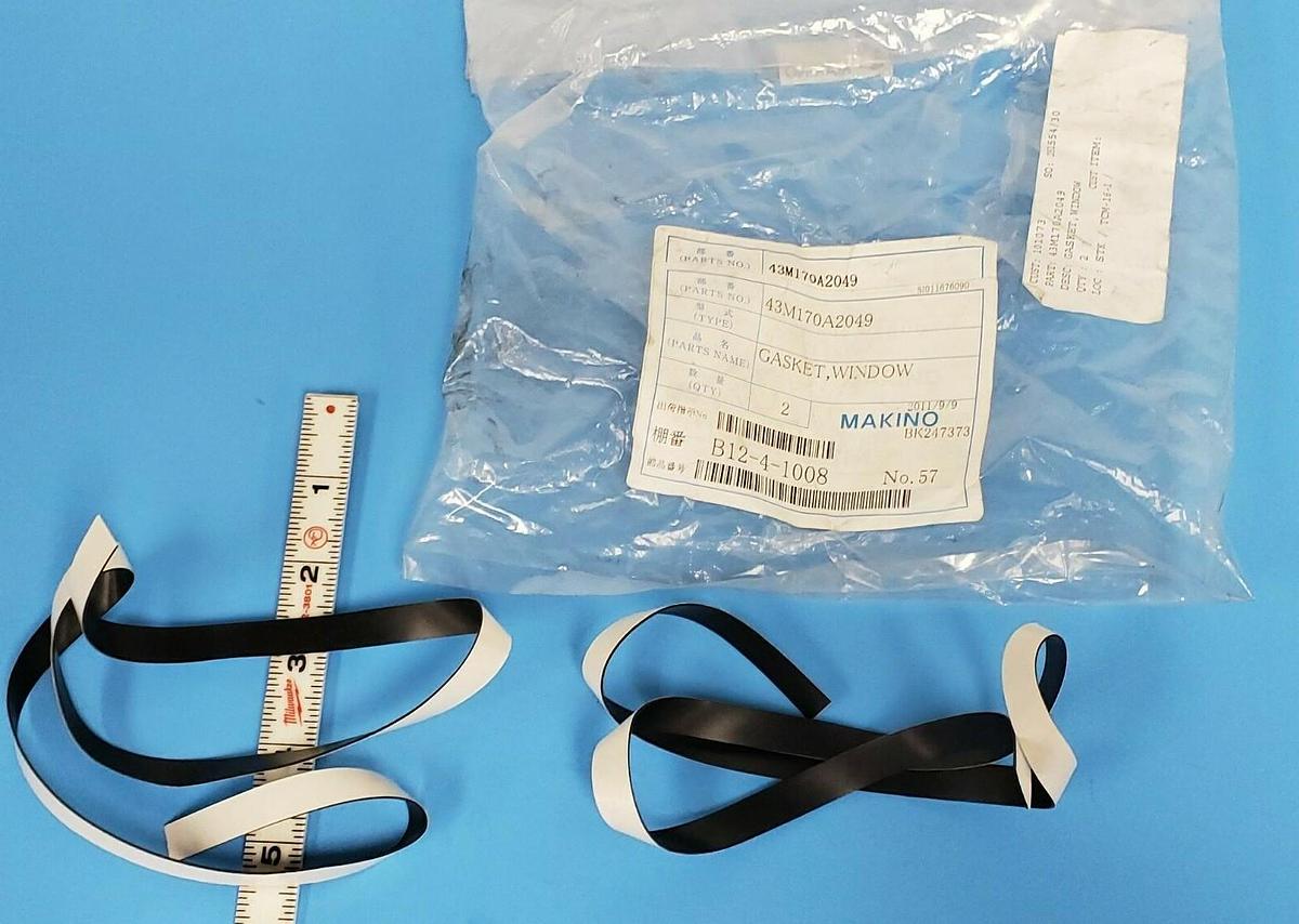 Used LOT OF 2 NEW MAKINO 43M170A2049 GASKET, WINDOW