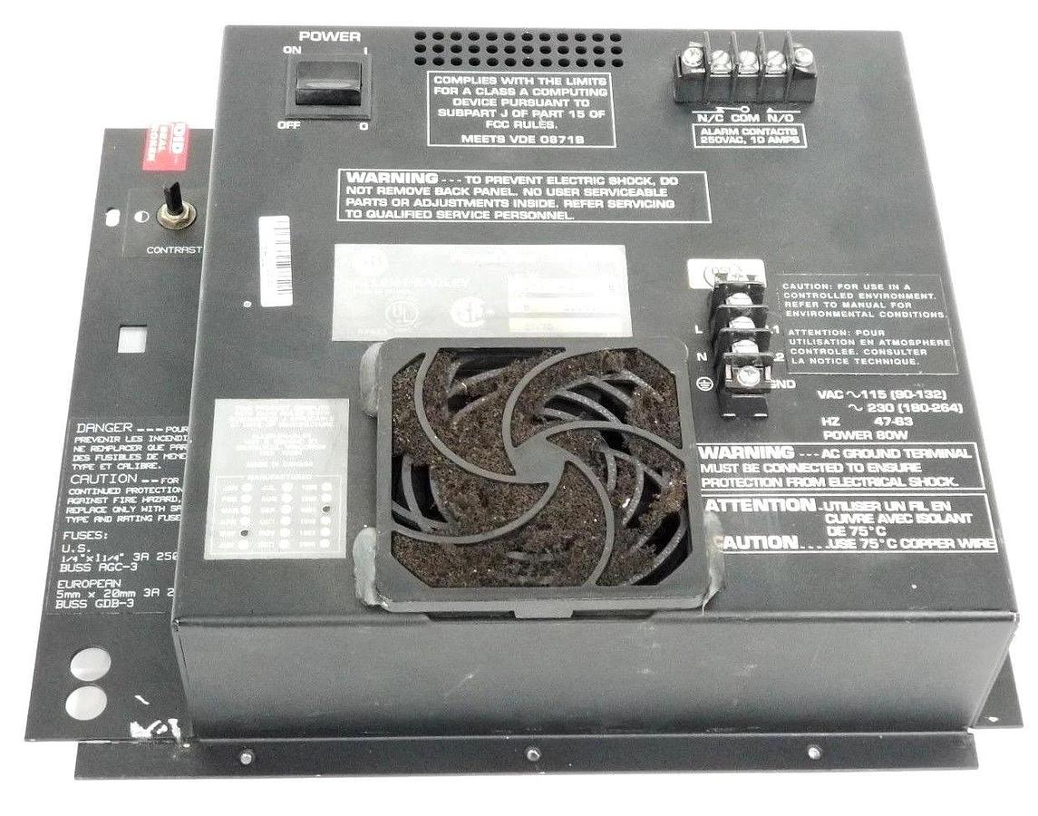 Used ALLEN BRADLEY 2711-KC1 PANELVIEW TERMINAL BACK PANEL SER.B REV. B 2711KC1