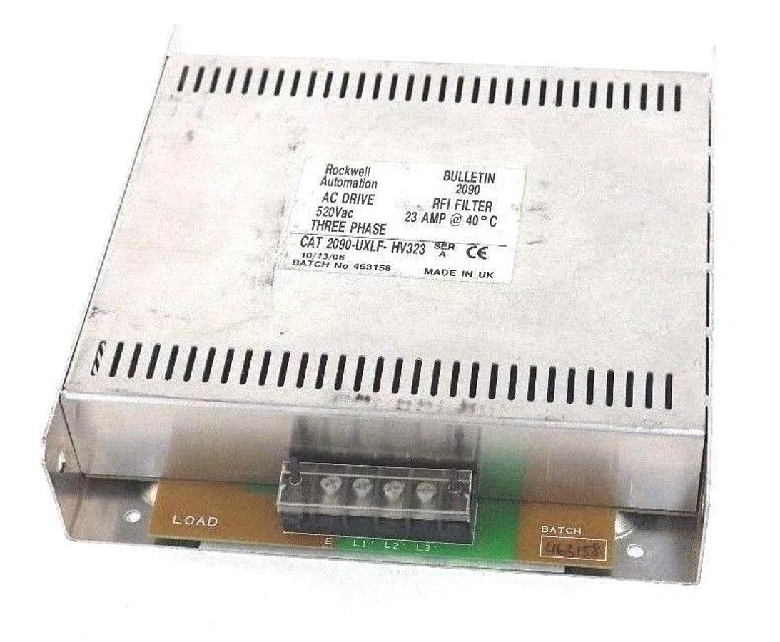 Used ALLEN BRADLEY 2090-UXLF-HV323 AC DRIVE 520VAC, 23AMP, 2090UXLFHV323 SER. A
