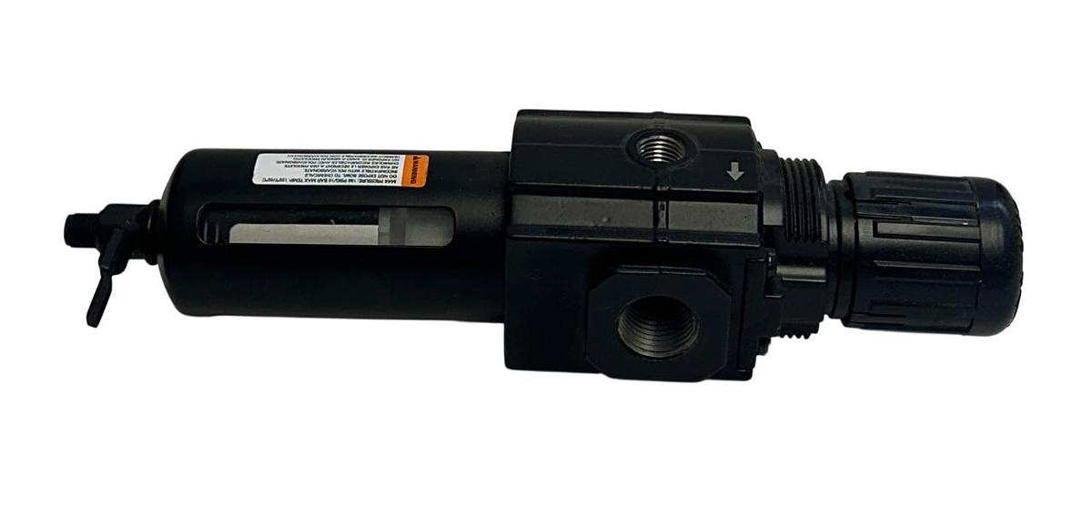 Used SPEEDAIRE 4ZK91A FILTER / REGULATOR 1/2'' NPT 120CFM 150PSI OEM BLACK NSMP
