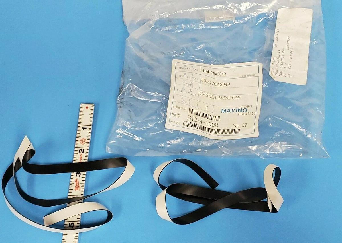 Used LOT OF 2 NEW MAKINO 43M170A2049 GASKET, WINDOW