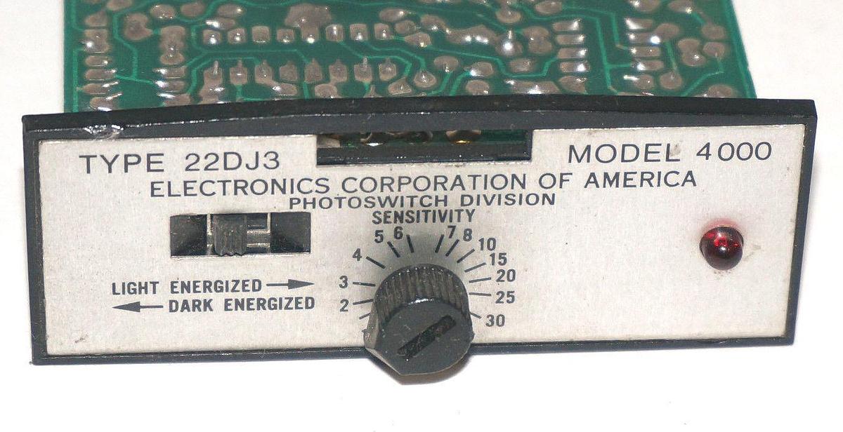 Used PHOTOSWITCH 22DJ3-4000 FUNCTION MODULE 22DJ34000