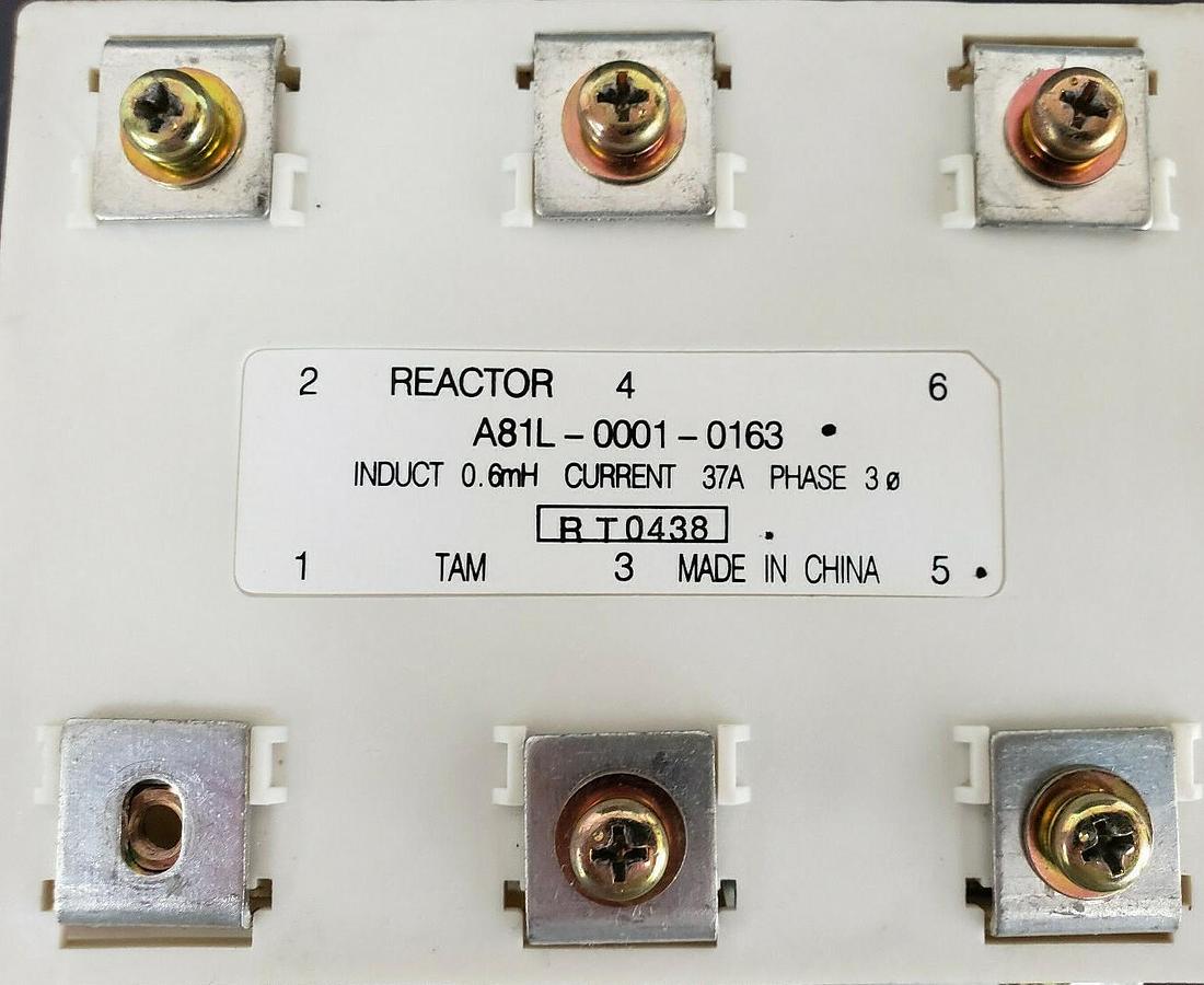 Used FANUC A81L-0001-0163 REACTOR AC 37AMP, 3PHASE, 528V, A81L00010163